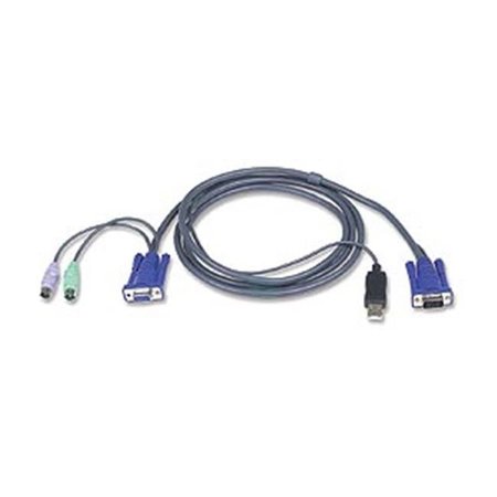 IOGEAR USB To PS2 Intelligent KVM Cable  6 Ft 129 2262